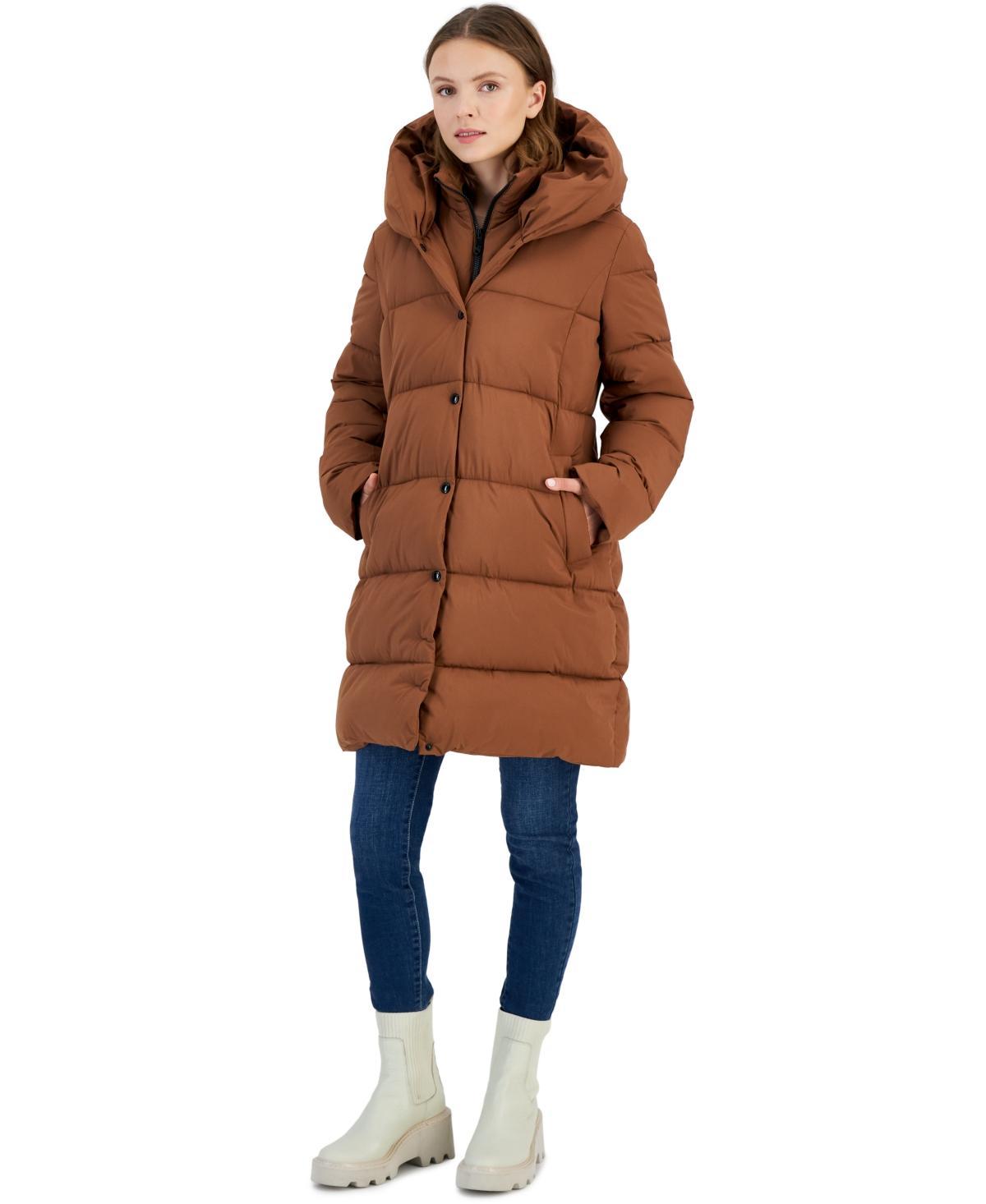 Women's Oversized-Collar Hooded Puffer Coat Product Image