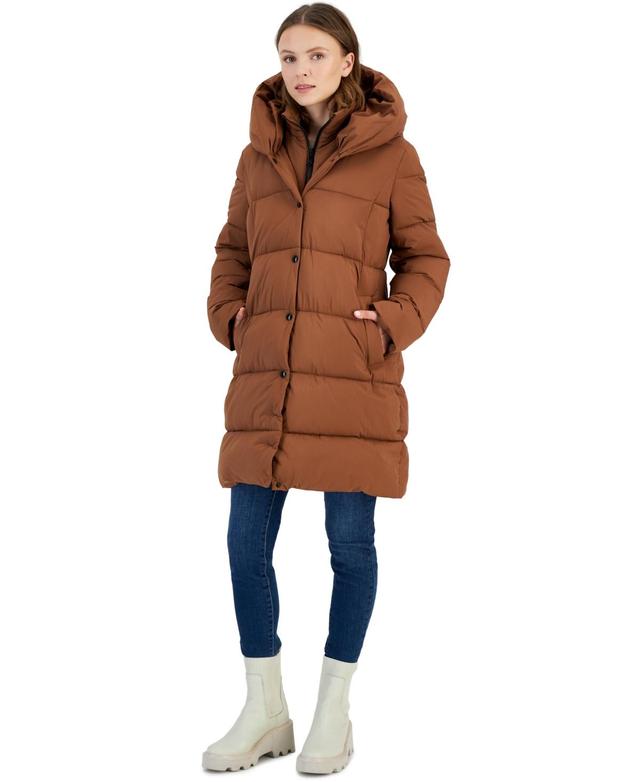 Sam Edelman Womens Oversized-Collar Hooded Puffer Coat Product Image