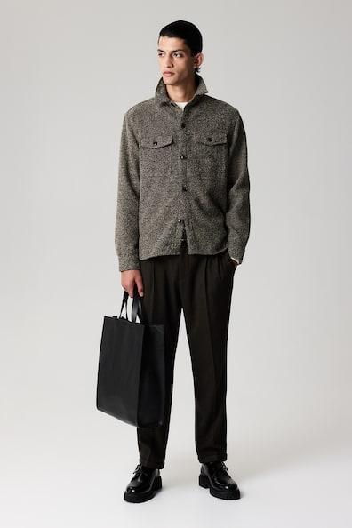 Regular Fit Wool-Blend Overshirt Product Image