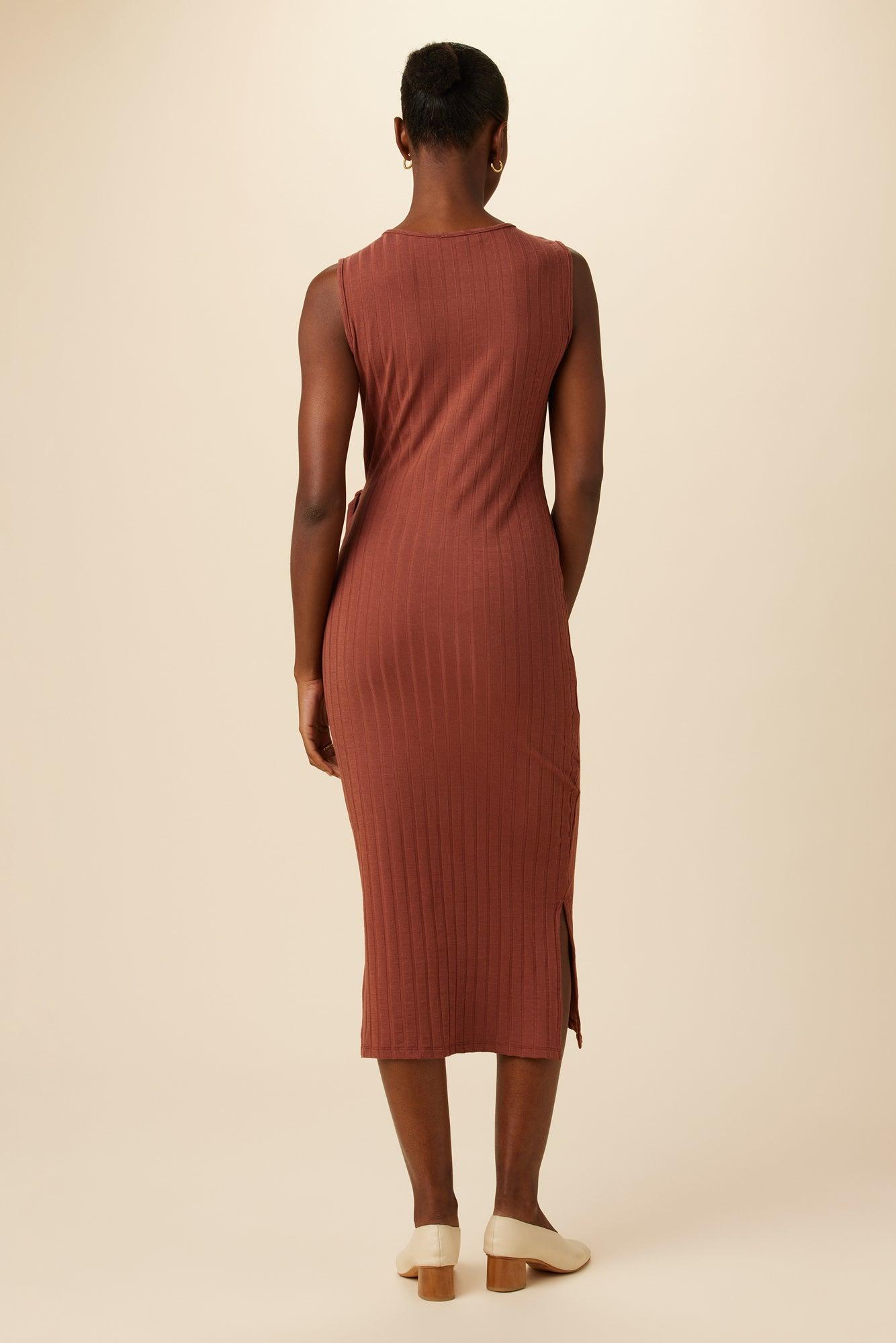 Cornelia Provence Rib Dress - Earth Product Image