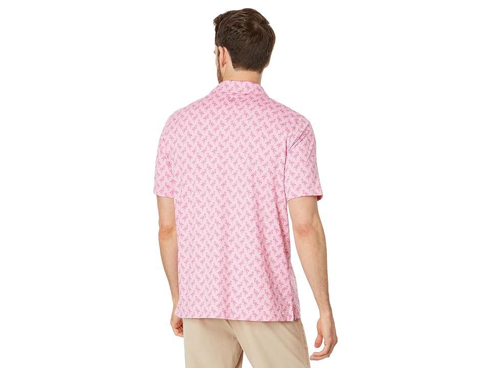 Johnston & Murphy XC4 Performance Tonal Flamingo Polo Men's Short Sleeve Knit Product Image