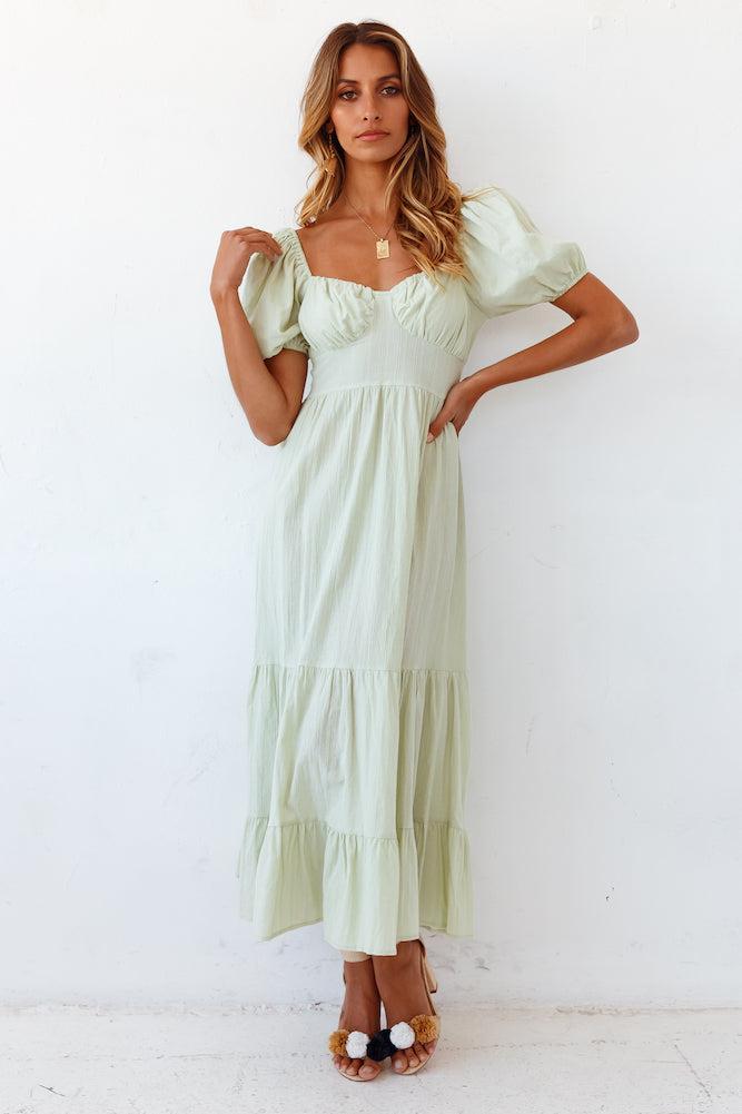 Summer Road-trip Maxi Dress Sage Product Image