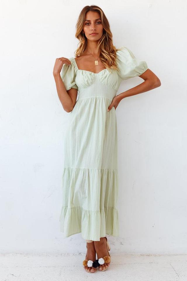 Summer Road-trip Maxi Dress Sage Product Image