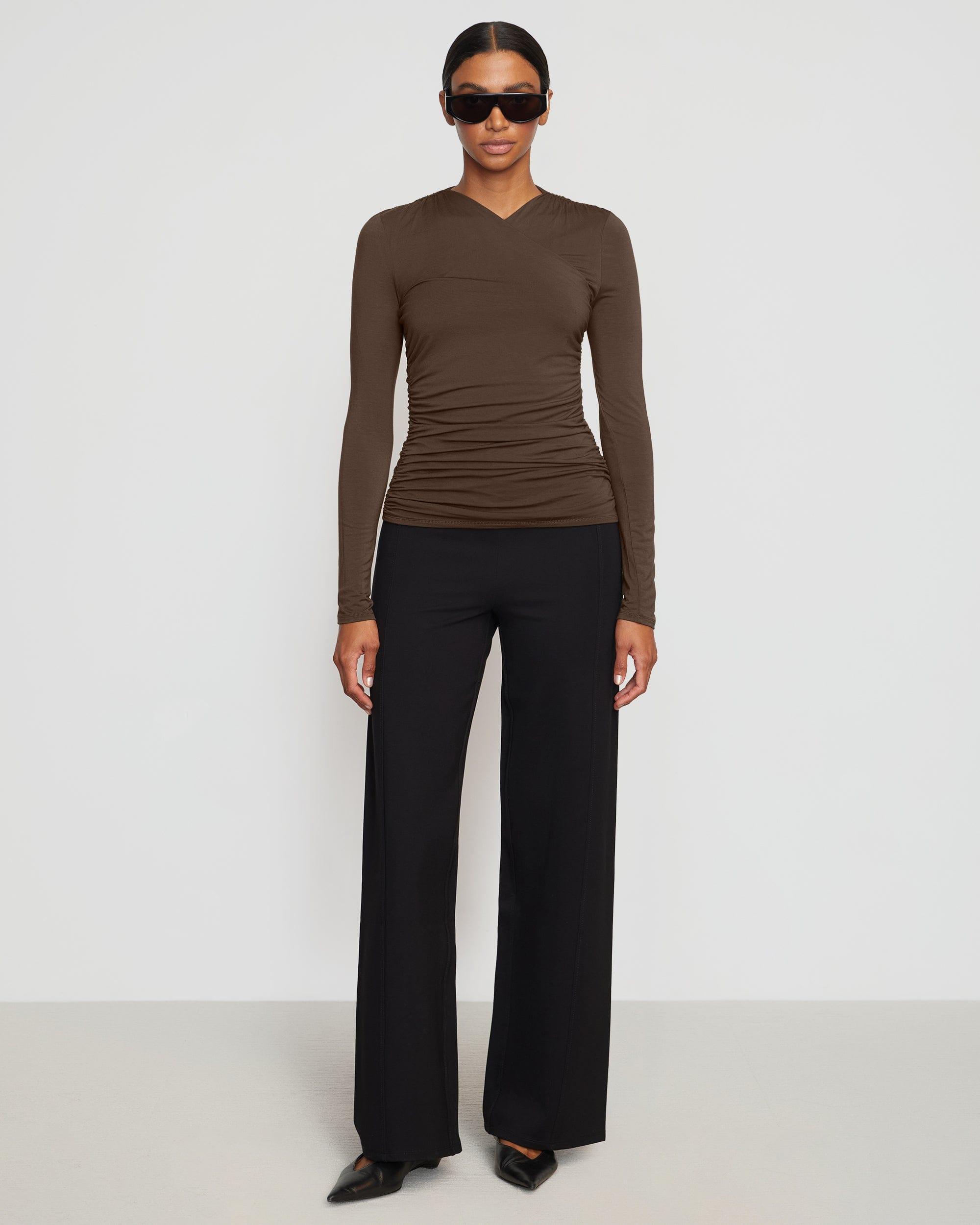 Anh Wide-Leg Ponte Stretch Pant Product Image