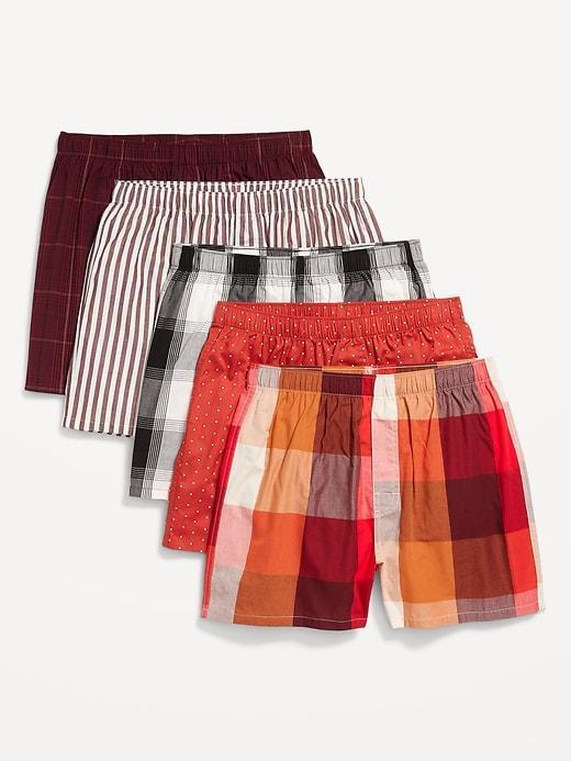 5-Pack Poplin Boxer Shorts Product Image