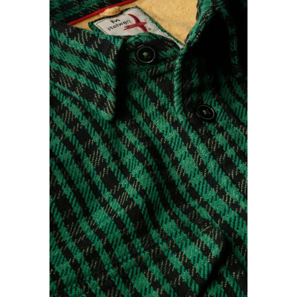 Mountain Flannel Green Black Grid Plaid Product Image