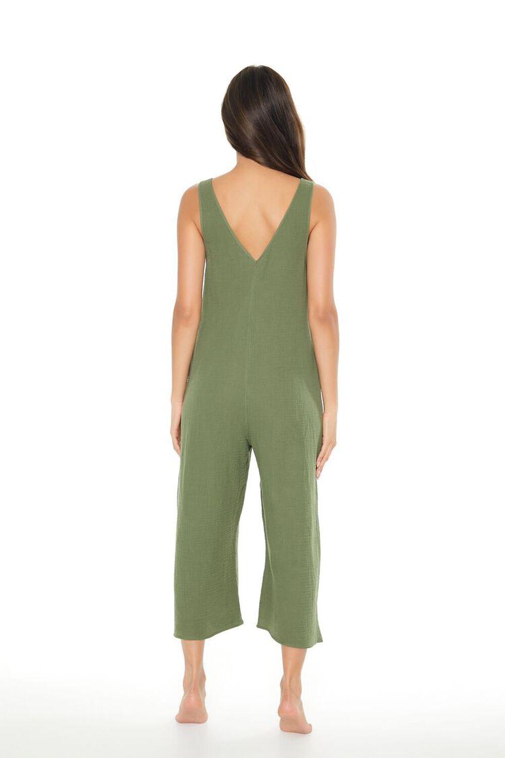 Wide-Leg Pajama Jumpsuit | Forever 21 Product Image