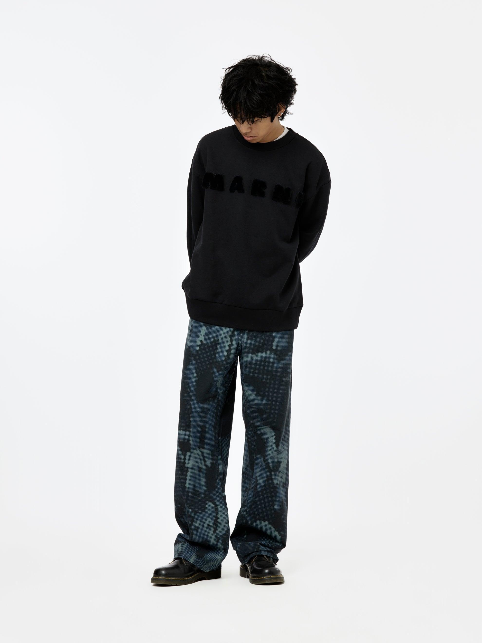 Long -Sleeved Sweatshirt Crewneck (Nero) Product Image