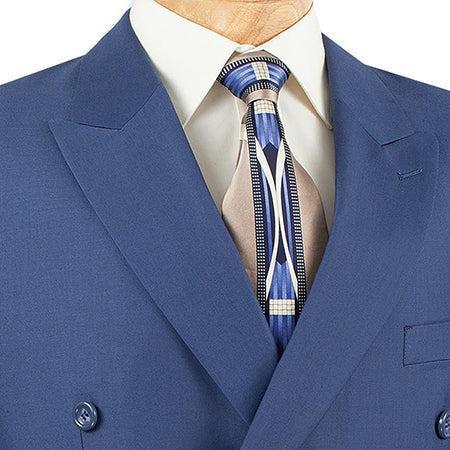 Ramses Collection - Double Breasted 2 Piece Suit Regular Fit in Blue Product Image