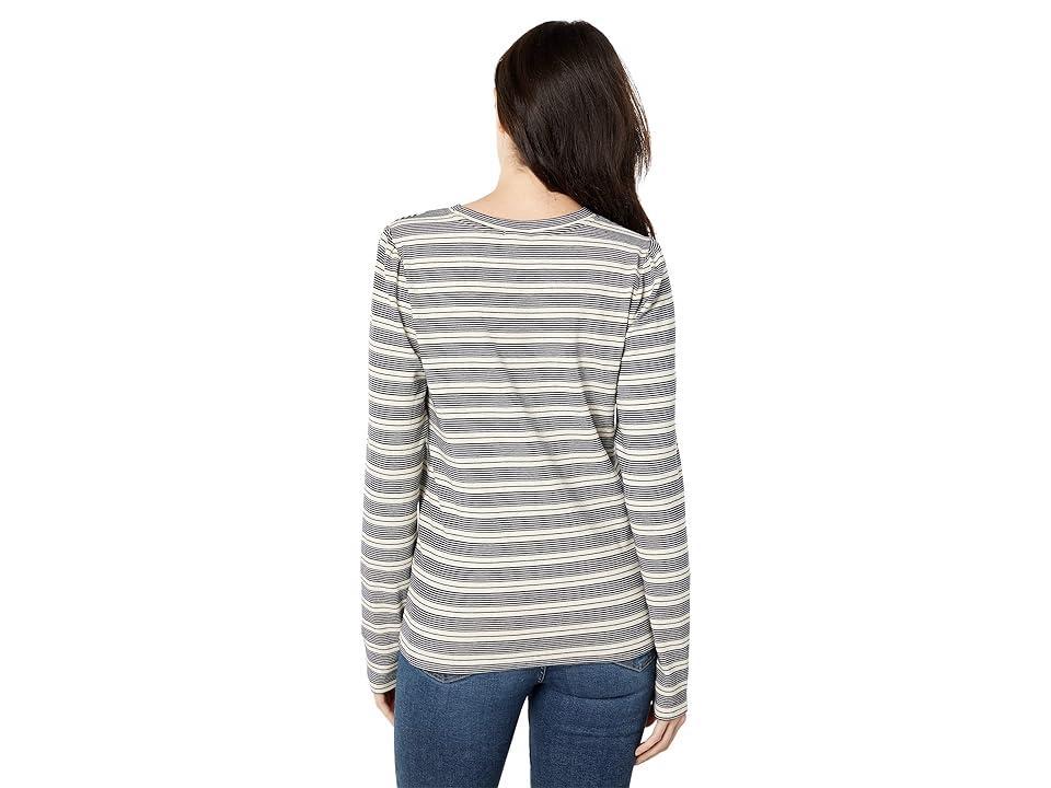 Dylan by True Grit Stripe Clair Crew (Natural) Women's Clothing Product Image