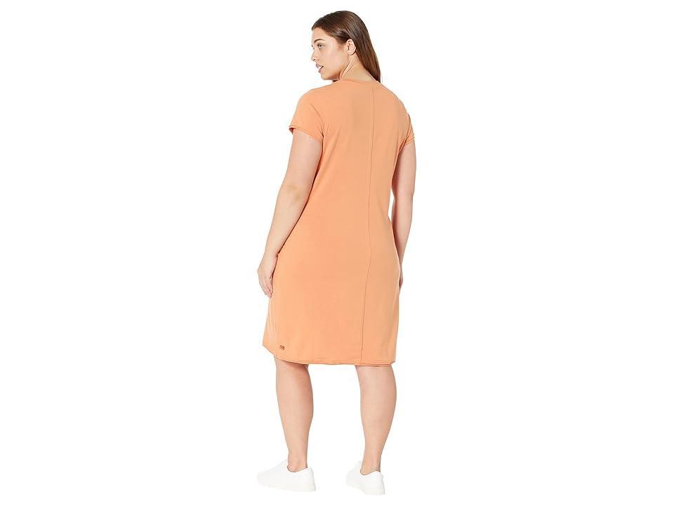 The Normal Brand Active Puremeso T-Shirt Dress (Copper) Women's Clothing Product Image