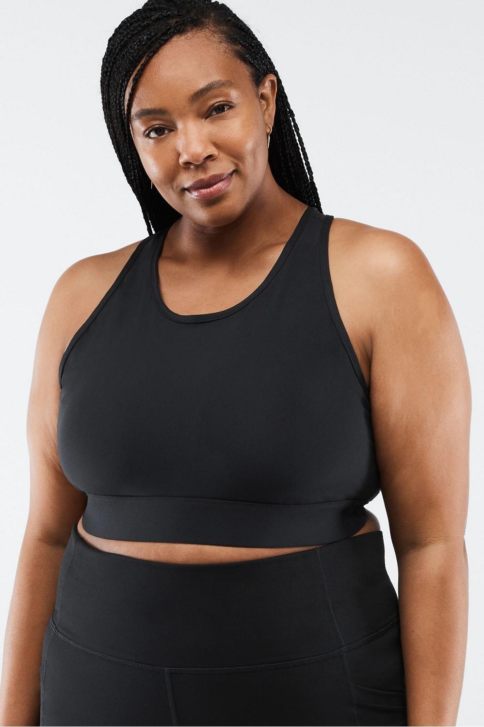 Fabletics Siena High-Impact Sports Bra Womens black plus Size 4X Product Image