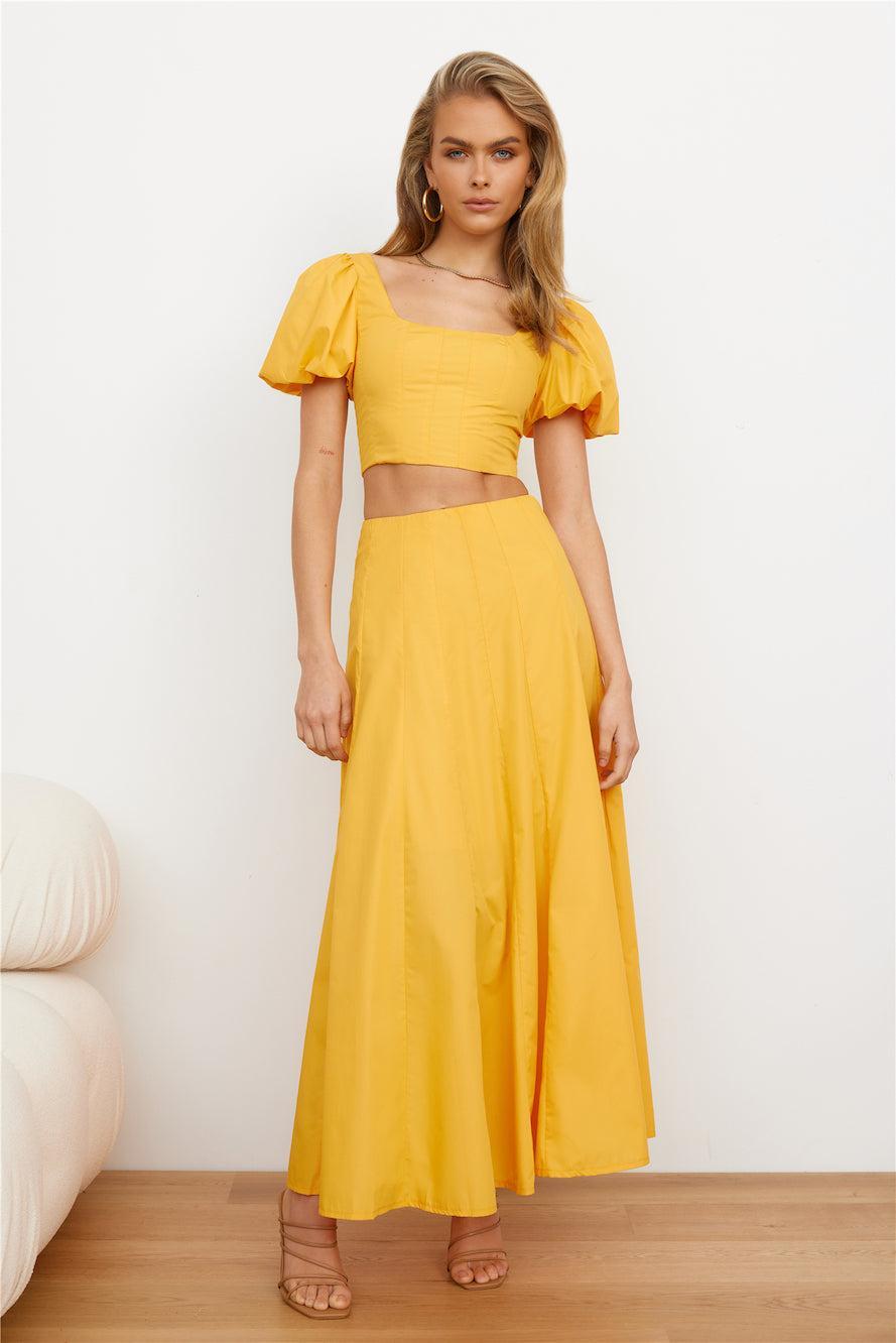 Orchard Field Maxi Skirt Yellow product image