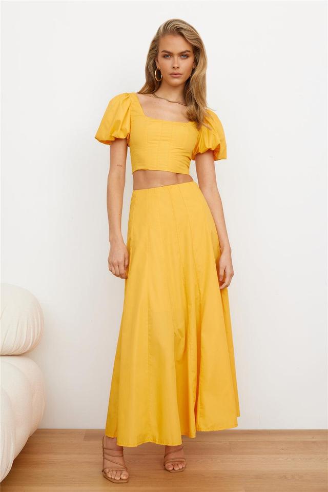 Orchard Field Maxi Skirt Yellow Product Image