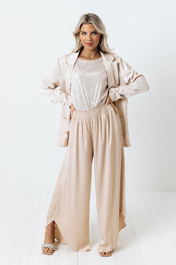 The Barrett High Waist Pants In Champagne Product Image