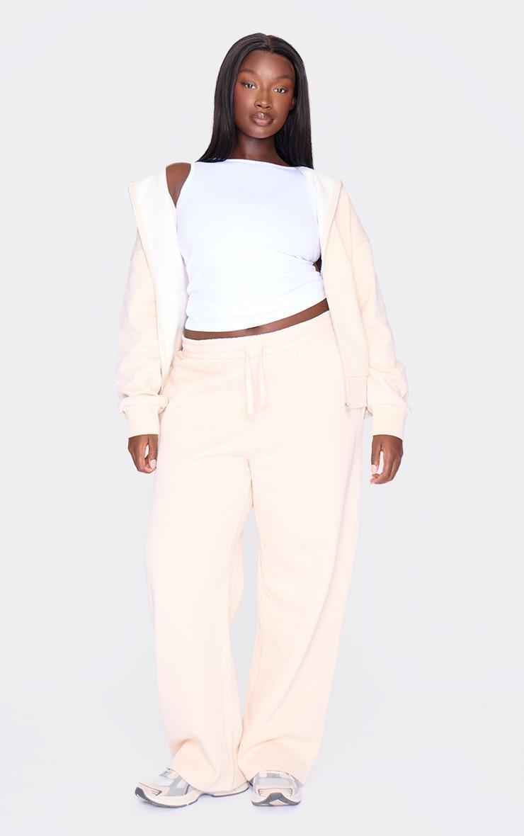  Ecru Premium Wide Leg Sweat Sweatpant Product Image