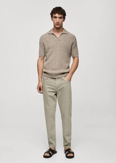 MANGO MAN - Ben cotton tappered-fit jeans khakiMen Product Image