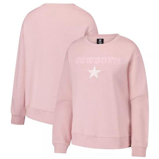 Womens New Era Dallas Cowboys Cozy Pullover Sweatshirt Product Image