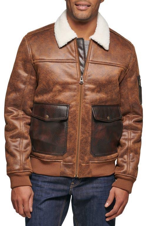 levis Faux Shearling Collar Aviator Bomber Jacket Product Image