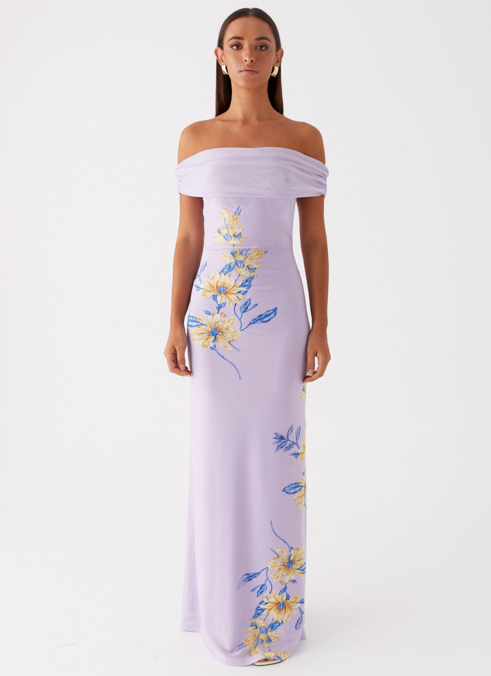 Yvonne Maxi Dress - Lavender Product Image