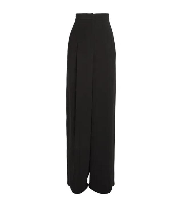 MAX MARA Lino Cady Wide Pants In Black Product Image