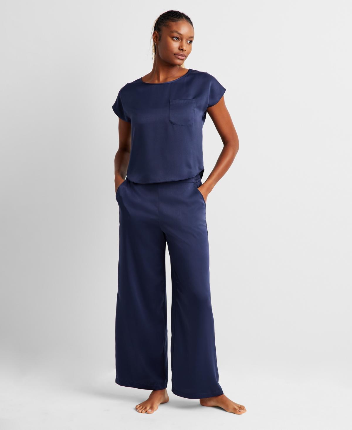 State of Day Womens 2-Pc. Crepe de Chine Short-Sleeve Pajama Set, Created for Macys Product Image