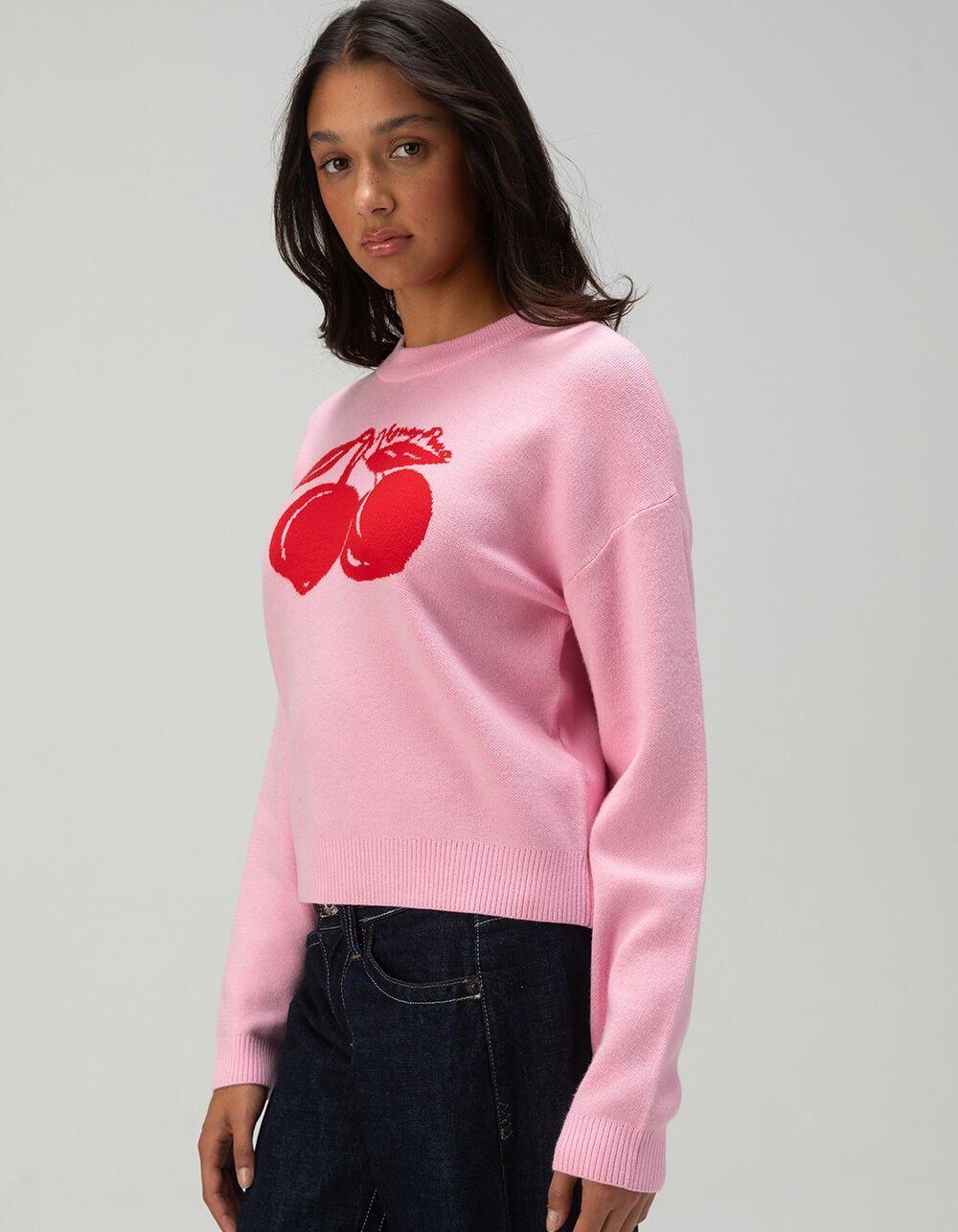 NOISY MAY Cera Cherry Womens Crewneck Sweater Product Image