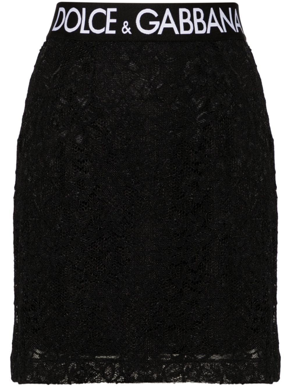 Lace Skirt In Black Product Image