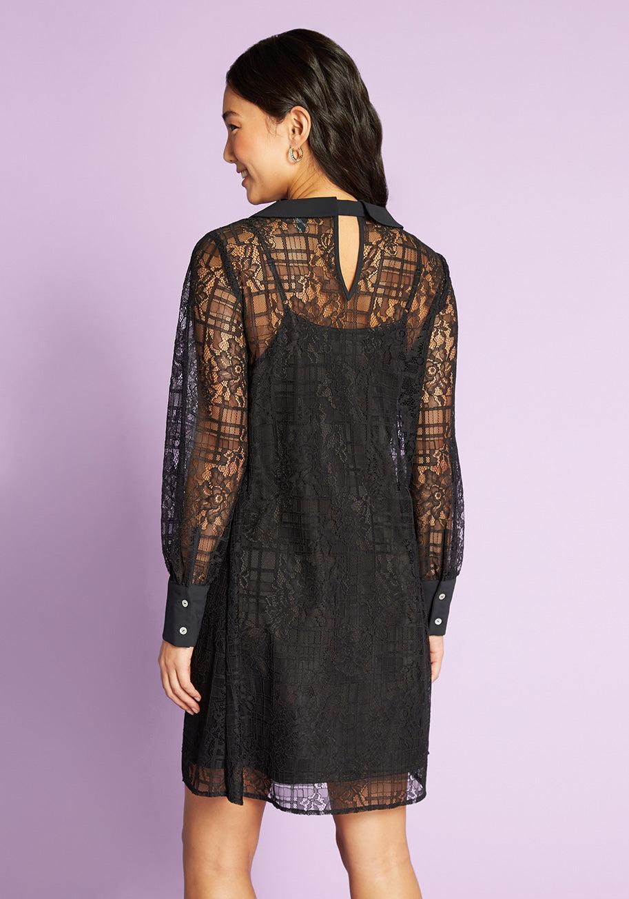 Going Places in Lace Mini Dress Product Image