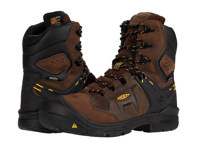 KEEN Utility Dover 8 Insulated Waterproof Boot (Carbon-fiber Toe) (Dark Earth/Black) Men's Shoes Product Image