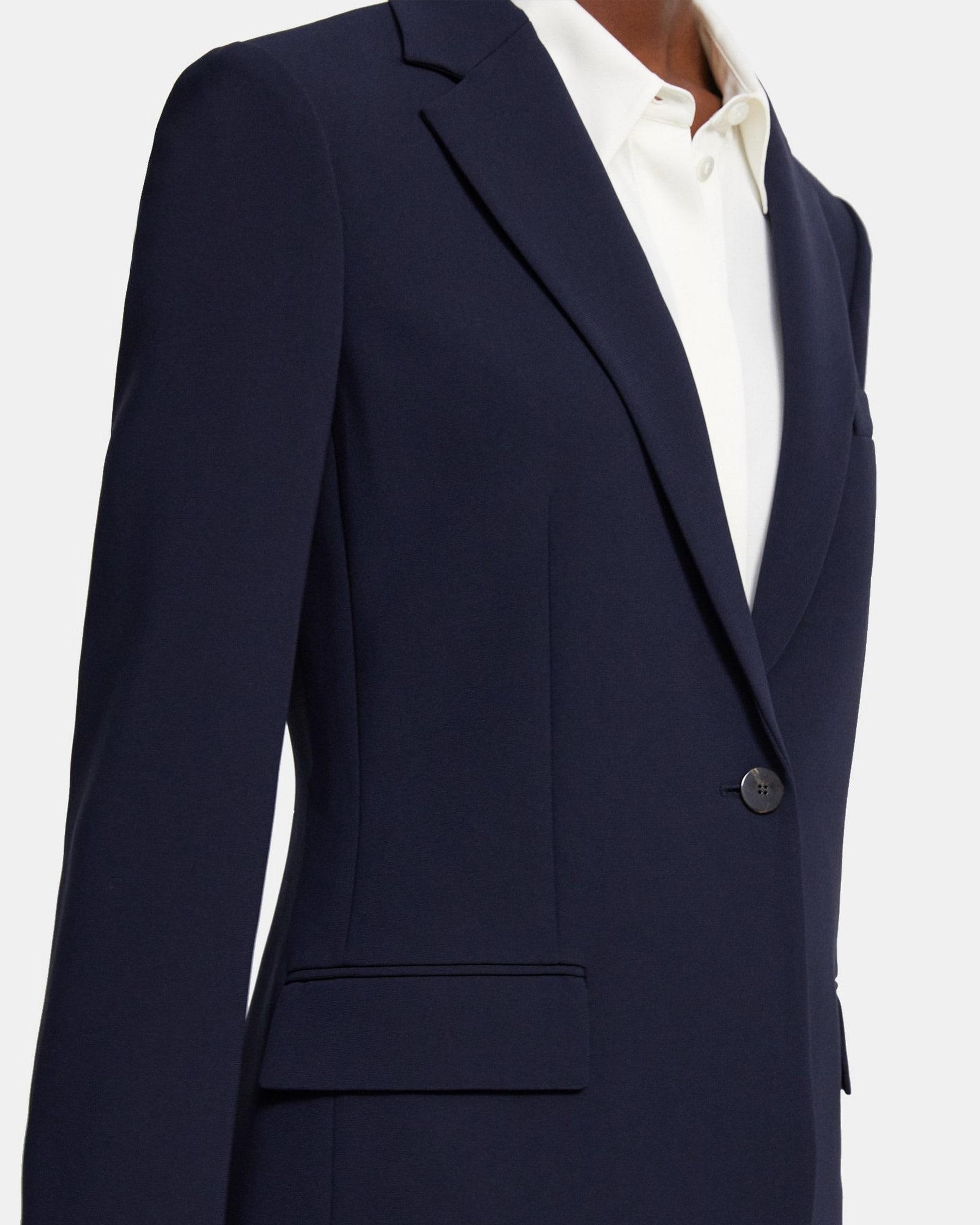 Fitted Blazer in Crepe Product Image