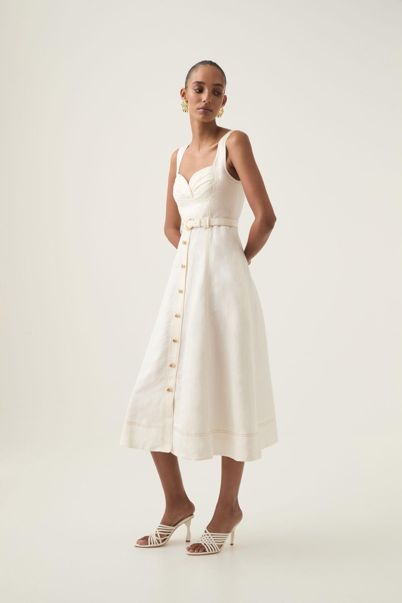 Primary Belted Midi Dress Product Image