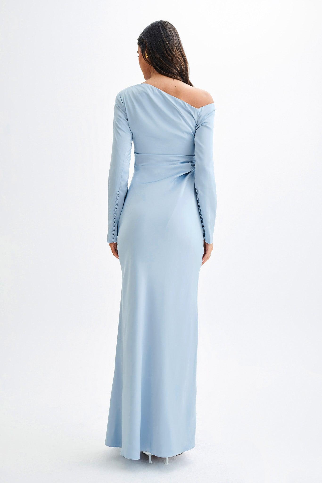 Avery Long Sleeve Maxi Dress - Cornflower Blue Product Image