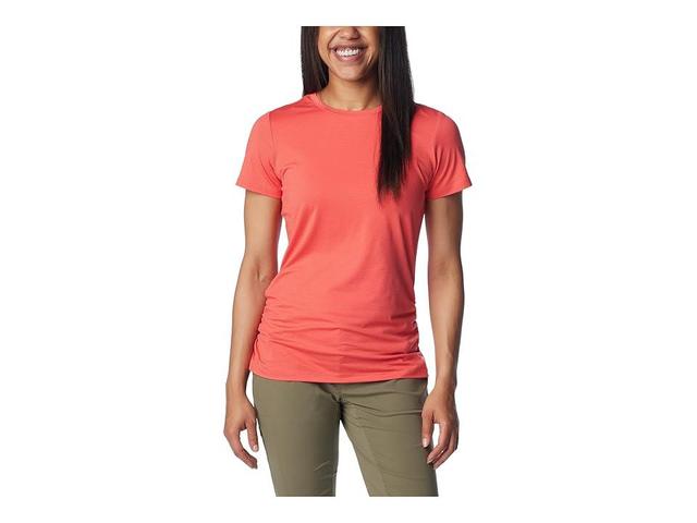 Columbia Leslie Falls Short Sleeve (Juicy) Women's Clothing Product Image