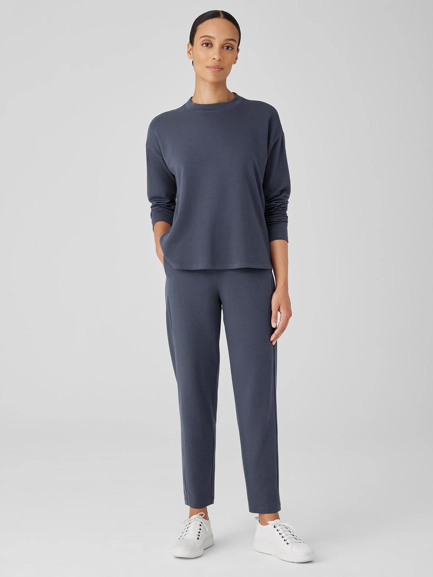 EILEEN FISHER Cozy Brushed Terry Hug Slouchy Pantfemale Product Image