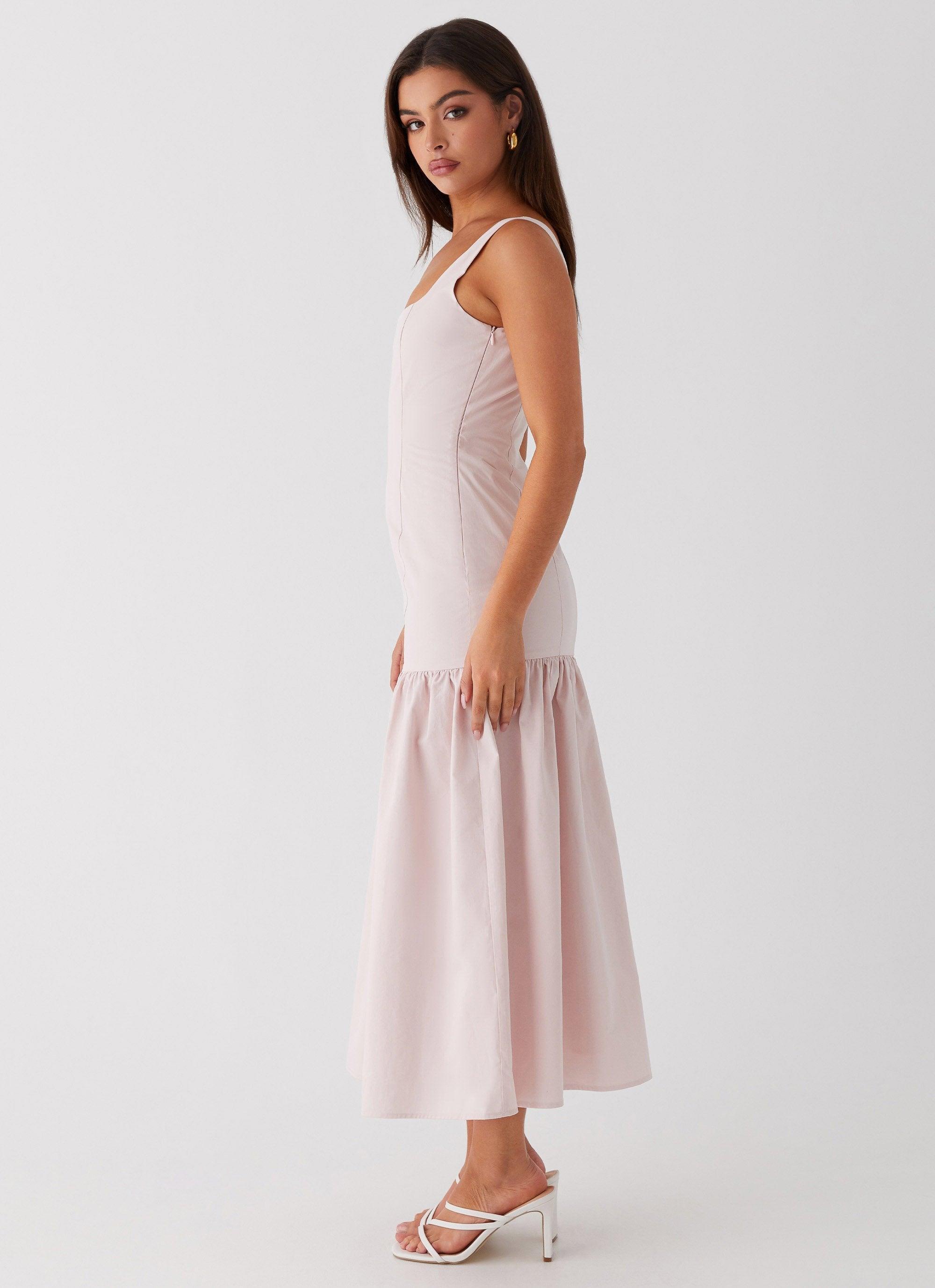 Ladylike Midi Dress - Pink Product Image