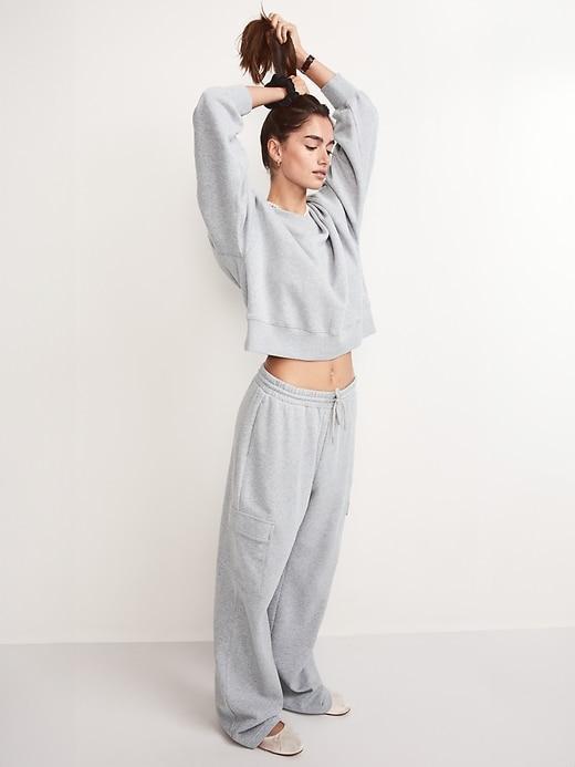 SoComfy Oversized V-Neck Sweatshirt Product Image