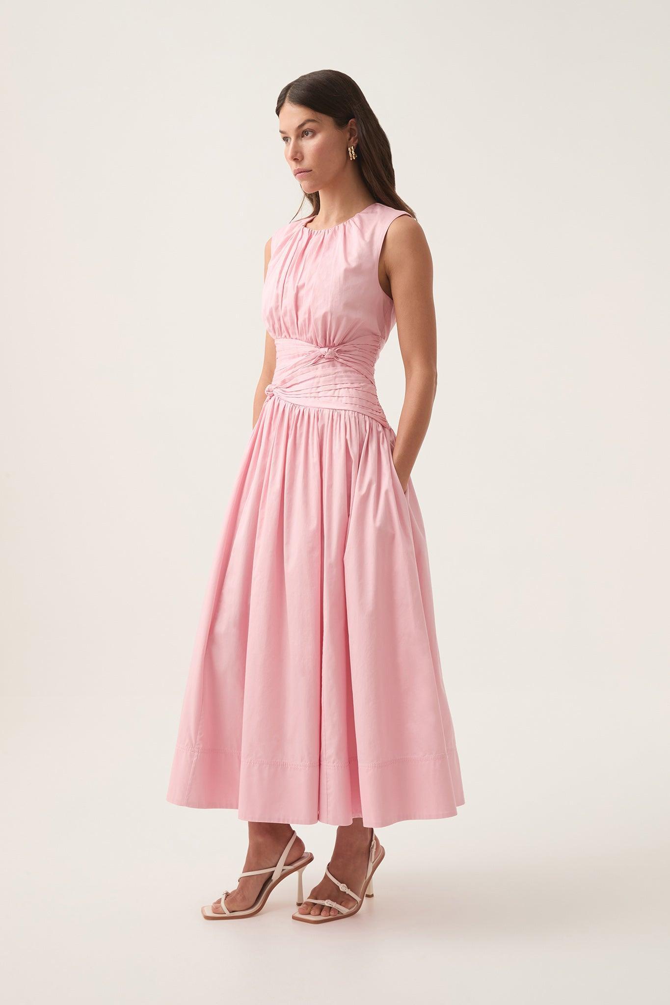 Agatha Knot Waist Midi Dress Product Image