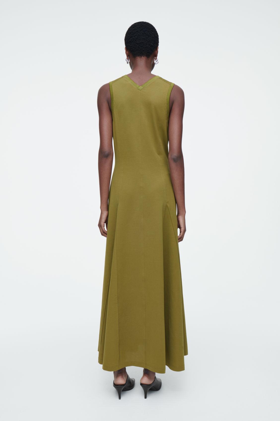 FLARED JERSEY MAXI DRESS Product Image