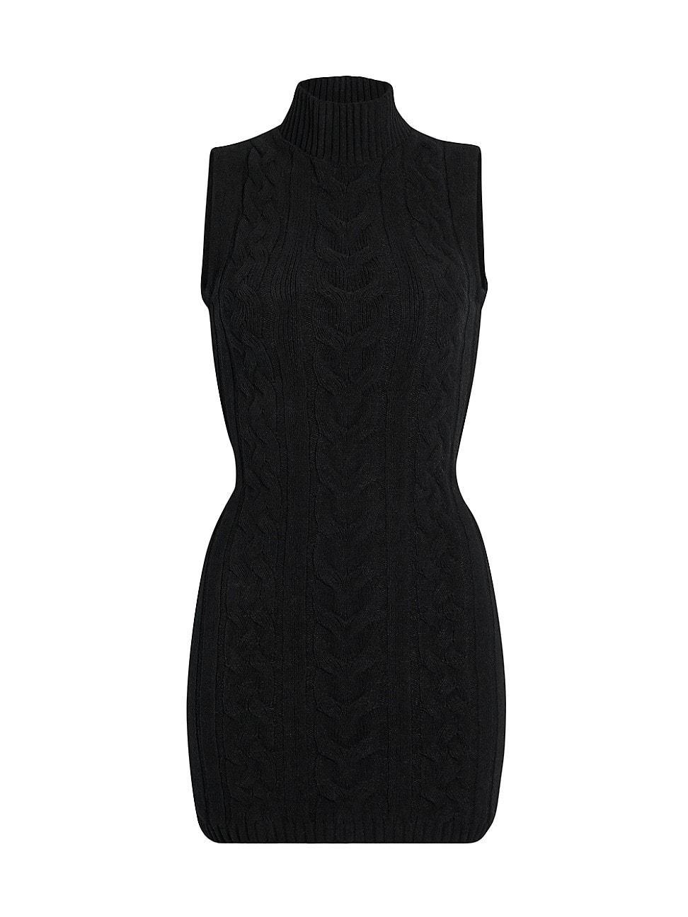 Womens Julissa Cable Knit Mini Dress product image