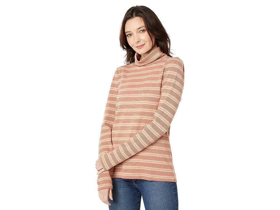 Dylan by True Grit Stripe Amelia Turtleneck Women's Clothing Product Image