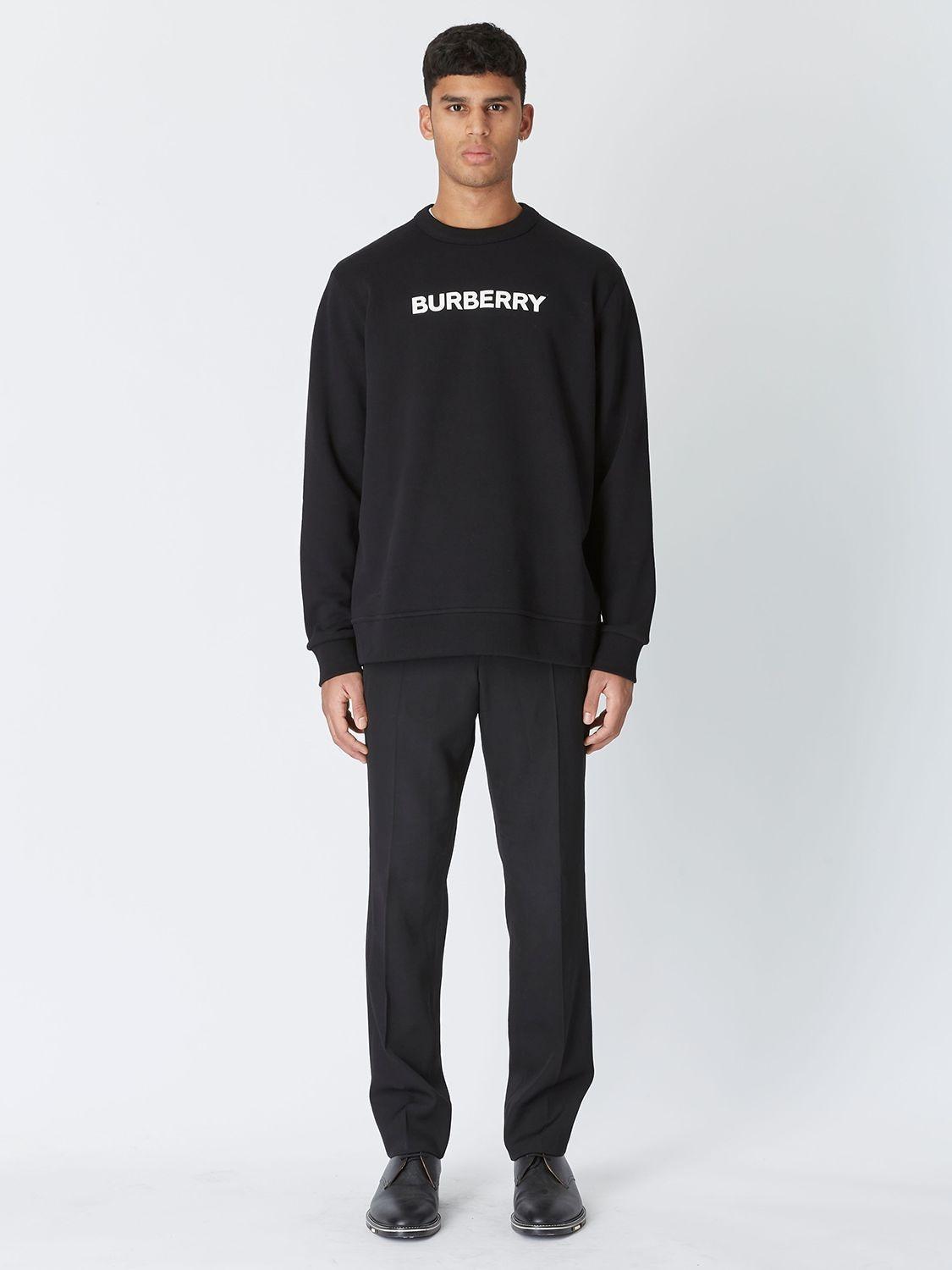 BURBERRY Burlow Crewneck Sweatshirt In Black Product Image