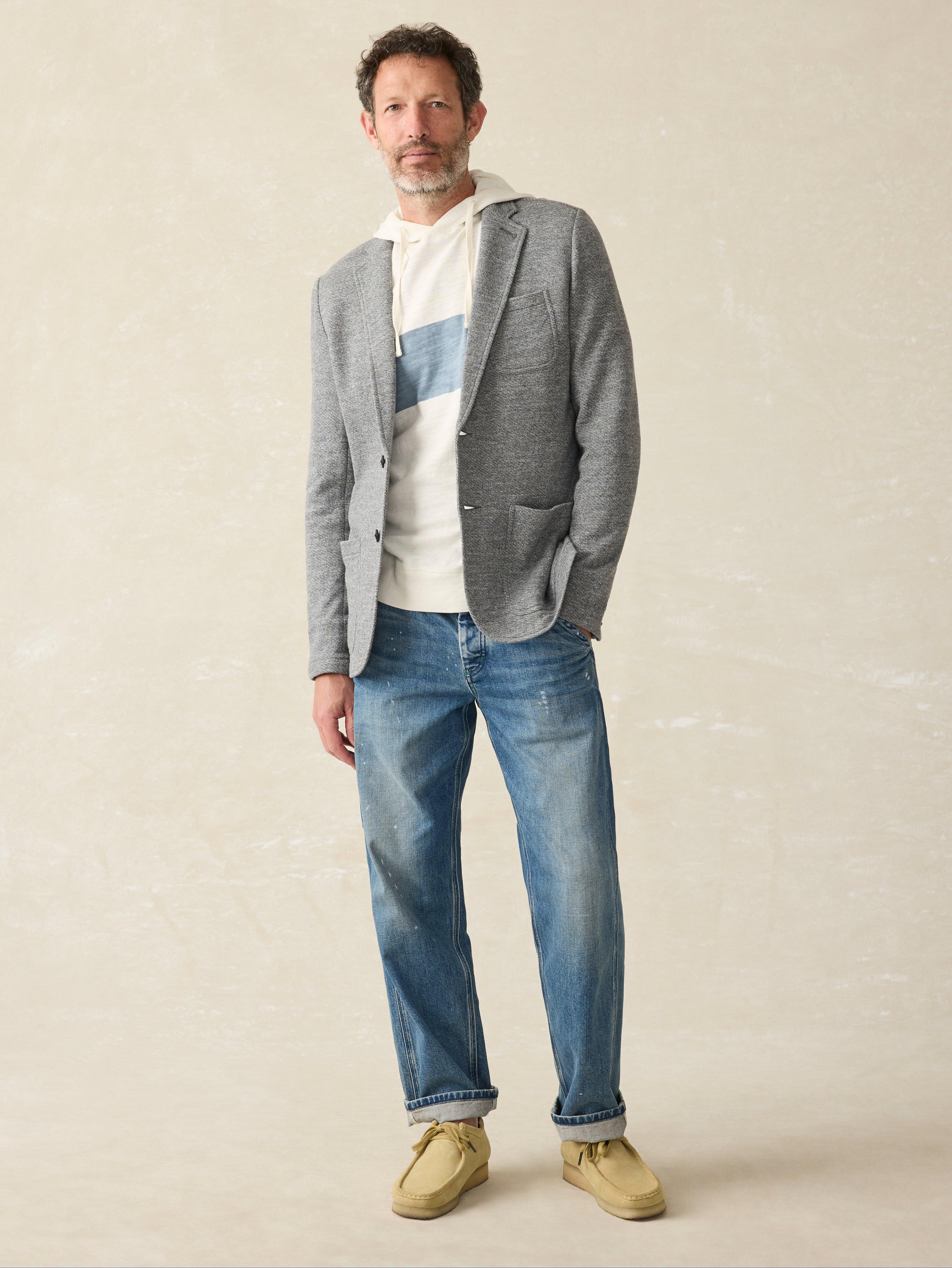 Inlet Knit Blazer - Heather Grey Male Product Image