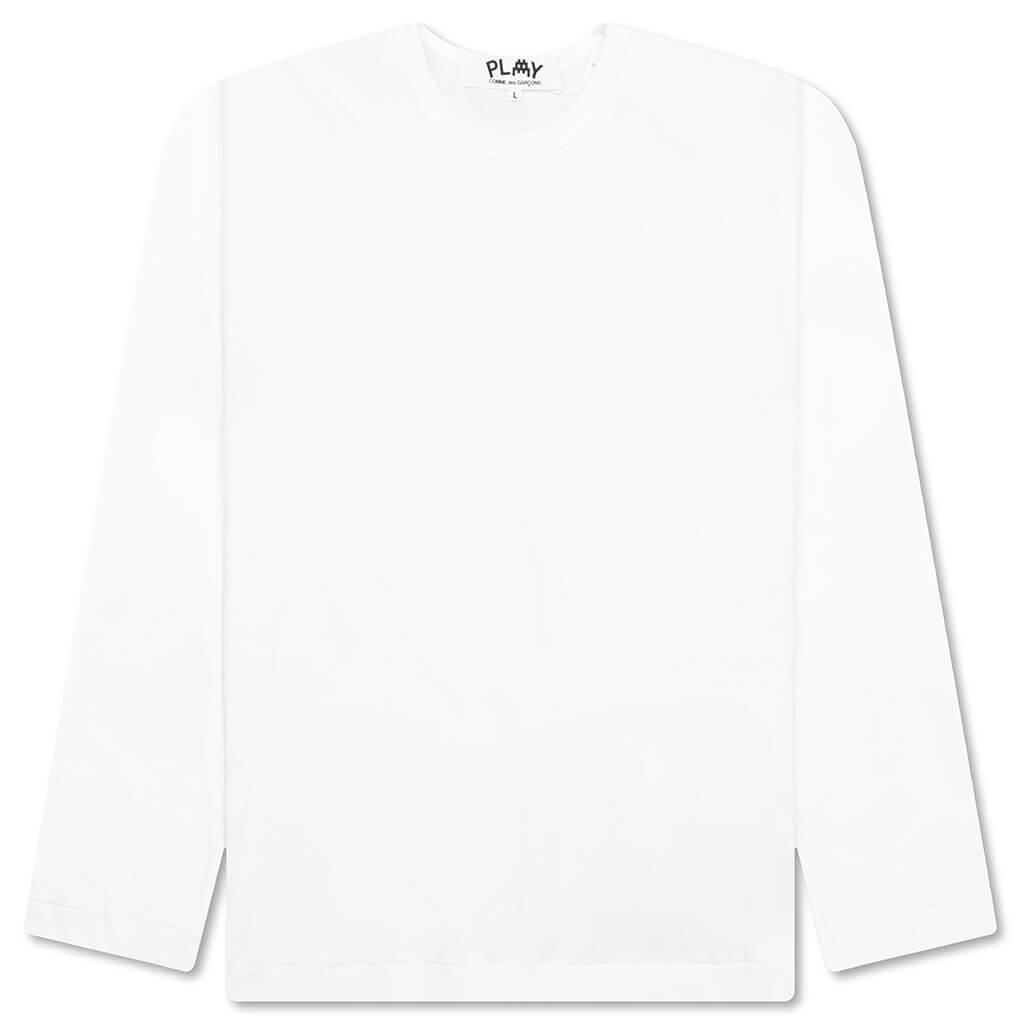 Comme des Garcons PLAY x the Artist Invader L/S Tee - White Male Product Image