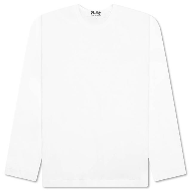 Comme des Garcons PLAY x the Artist Invader L/S Tee - White Male Product Image