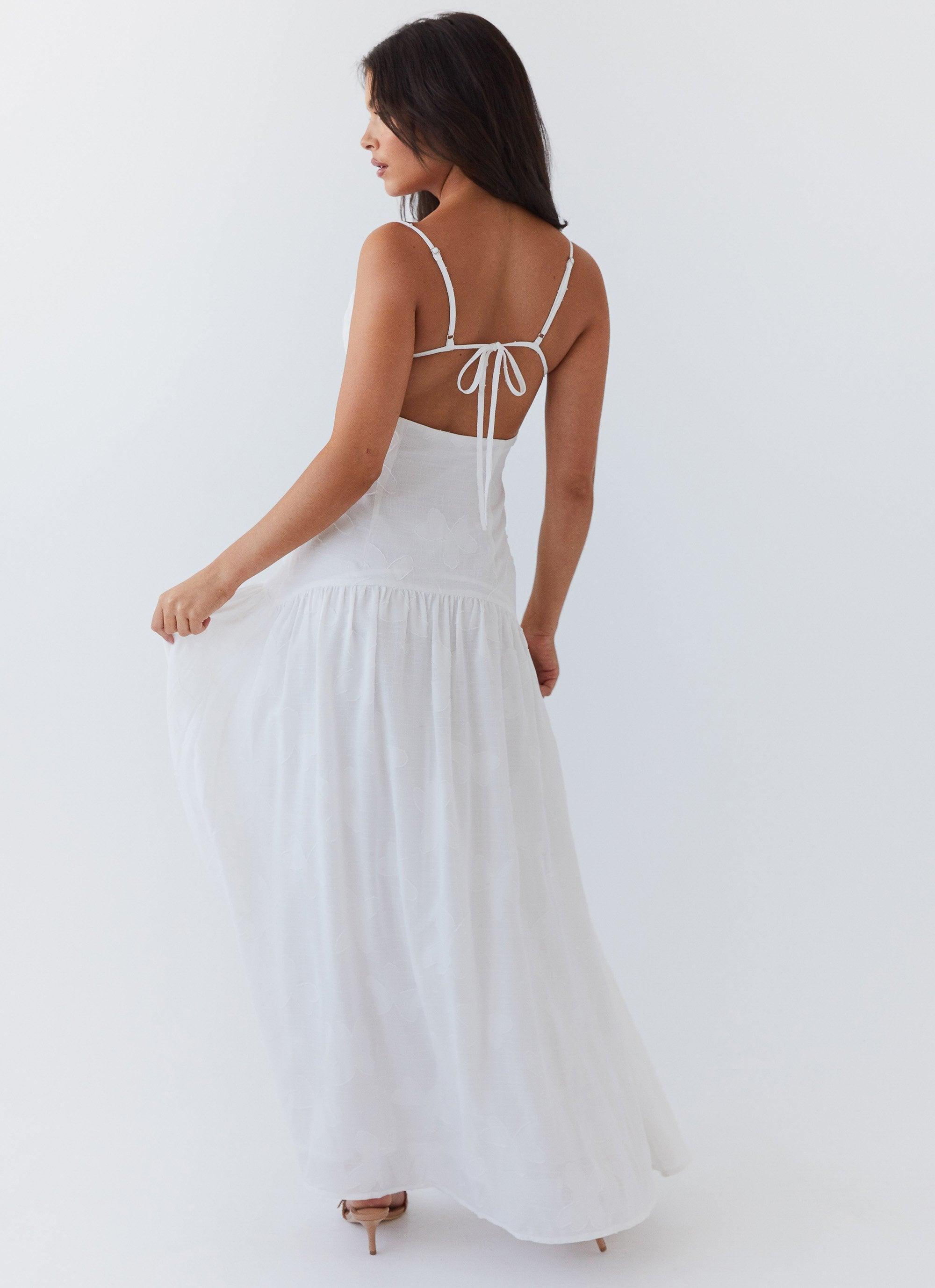 Myra Maxi Dress - White Product Image