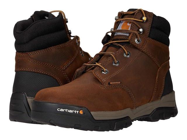 Carhartt Ground Force 6 Waterproof Soft Toe (Bison /Oil Tan) Men's Shoes Product Image