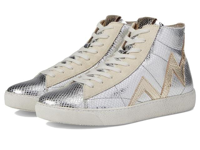 AllSaints Tundy Bolt Met High Top (Silver Women's Shoes Product Image