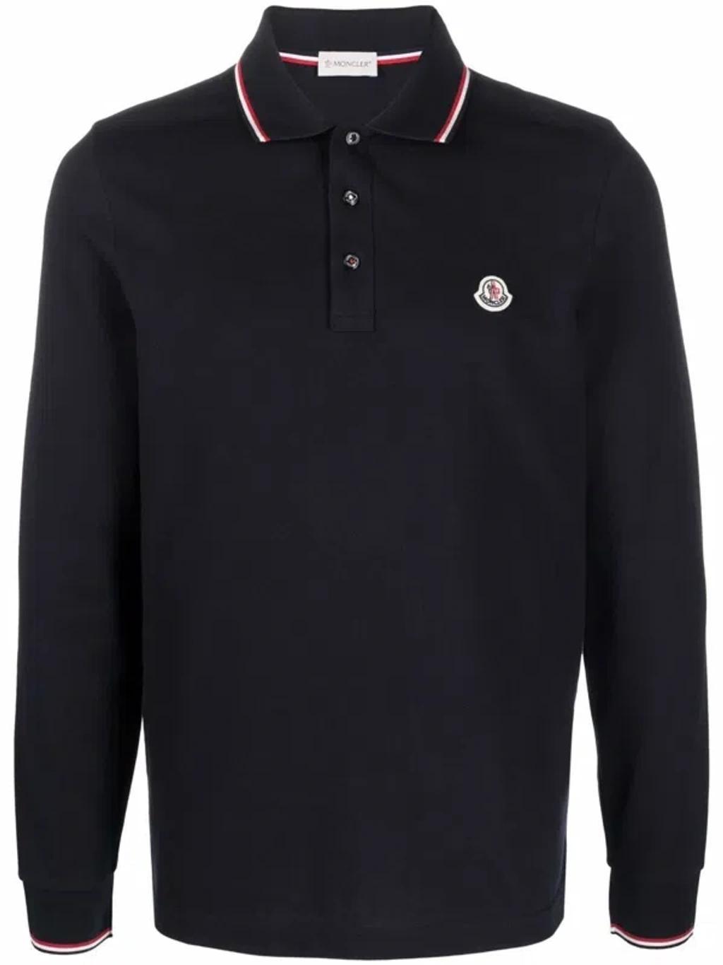 Logo-patch Polo Shirt In Black Product Image