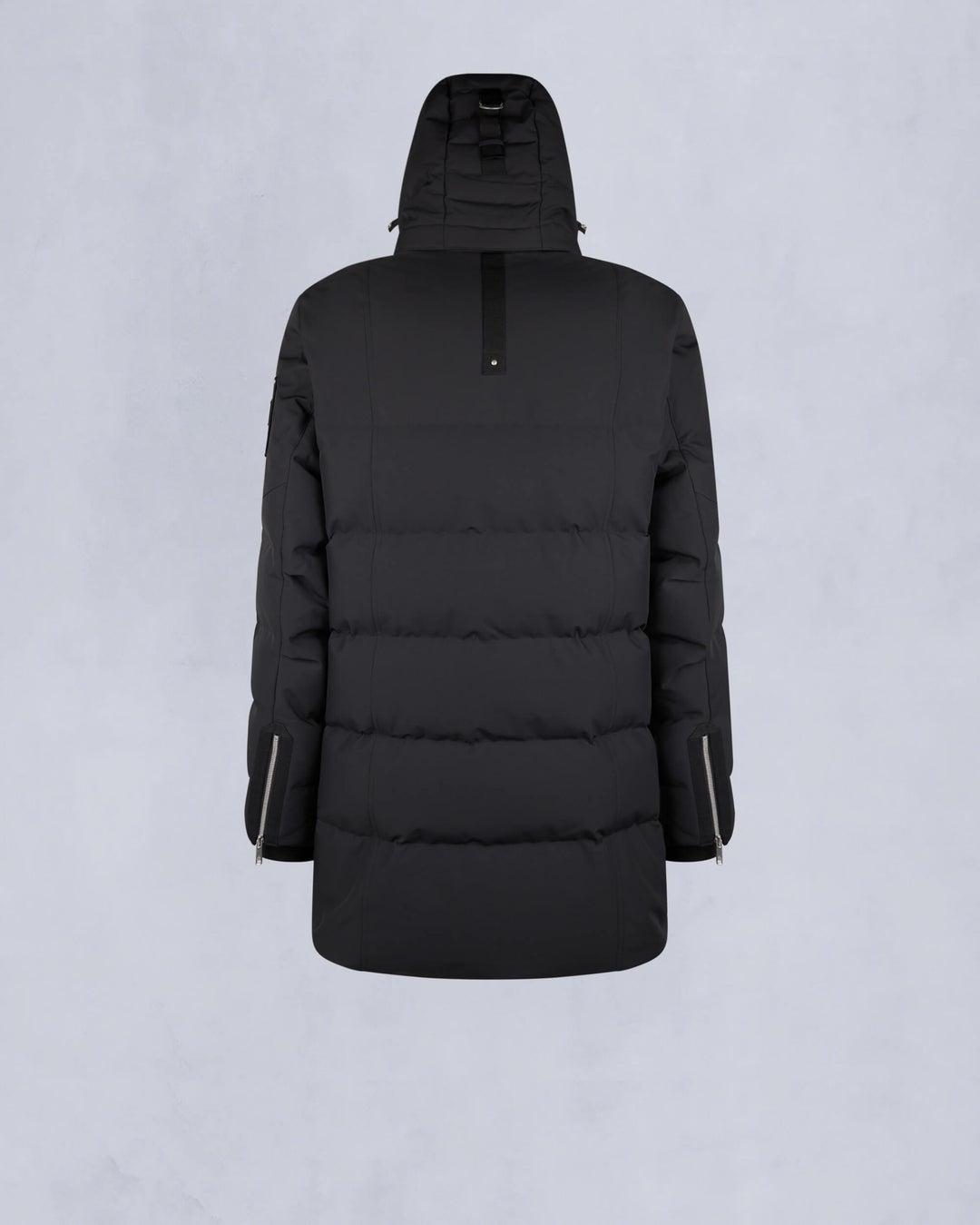 Moose Knuckles Mens Cloud Parka in Black with Black Shearling Product Image